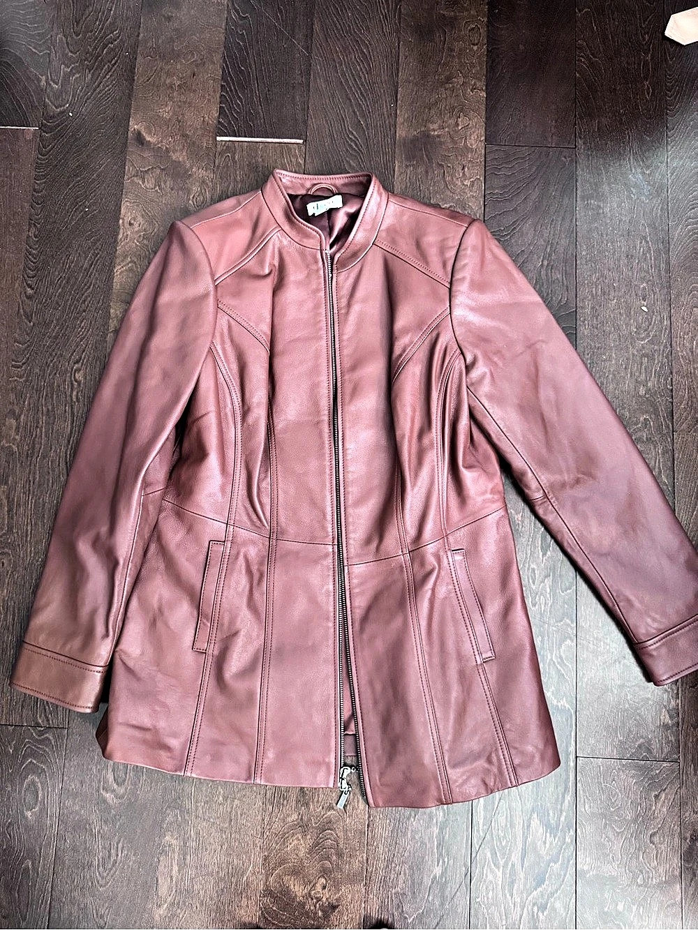 Women's Leather Jacket in Brown